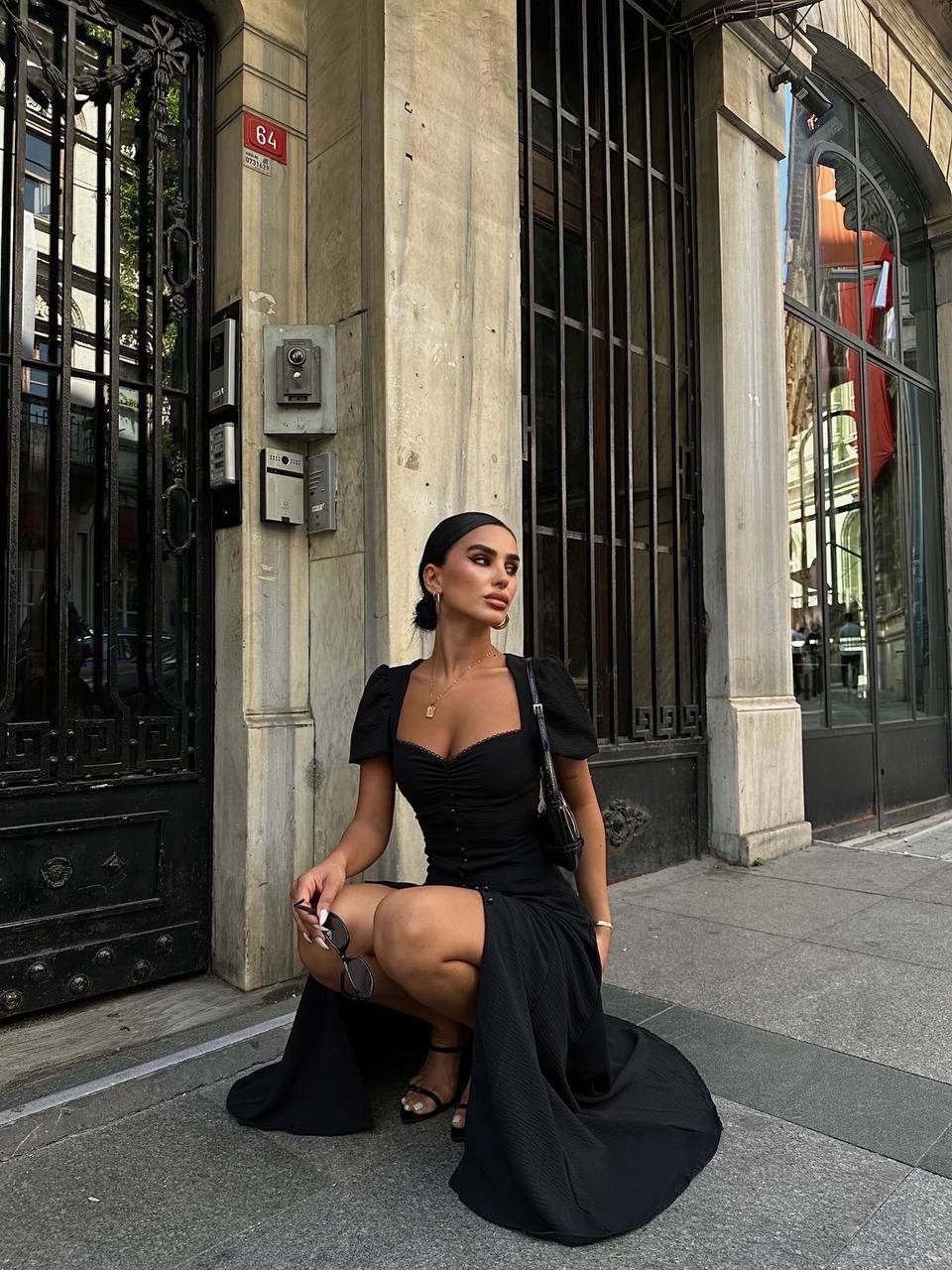 The Enchanted Elegance Off-Shoulder Maxi Dress – 1089