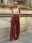 Luxe Satin Wide-Leg Pants – 1104