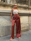 Luxe Satin Wide-Leg Pants – 1104