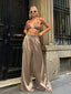 Luxe Satin Wide-Leg Pants – 1104