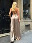 Luxe Satin Wide-Leg Pants – 1104