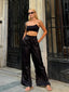 Luxe Satin Wide-Leg Pants – 1104