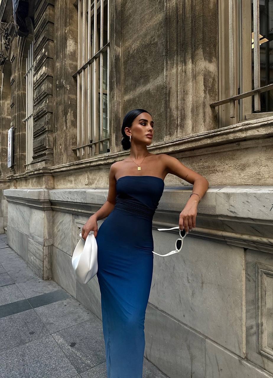 The Ombre Elegance Maxi Dress – 1102