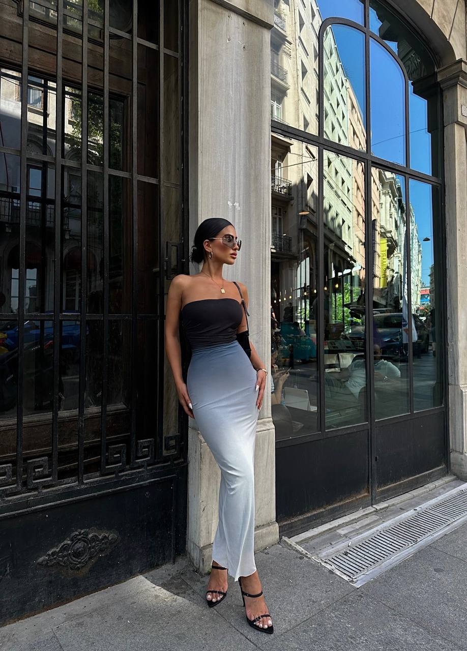 The Ombre Elegance Maxi Dress – 1102