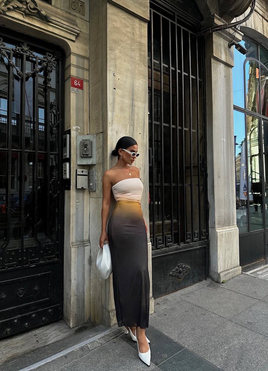The Ombre Elegance Maxi Dress – 1102