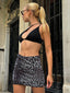 Wild Glam Leopard Print Mini Skirt - 1099