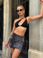 Wild Glam Leopard Print Mini Skirt - 1099