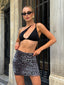 Wild Glam Leopard Print Mini Skirt - 1099