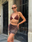 Wild Glam Leopard Print Mini Skirt - 1099