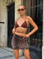 Wild Glam Leopard Print Mini Skirt - 1099
