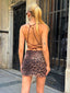 Wild Glam Leopard Print Mini Skirt - 1099
