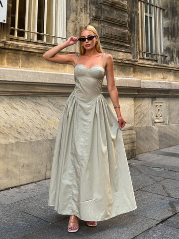 The Timeless Luxe Corset Maxi Dress – 1098