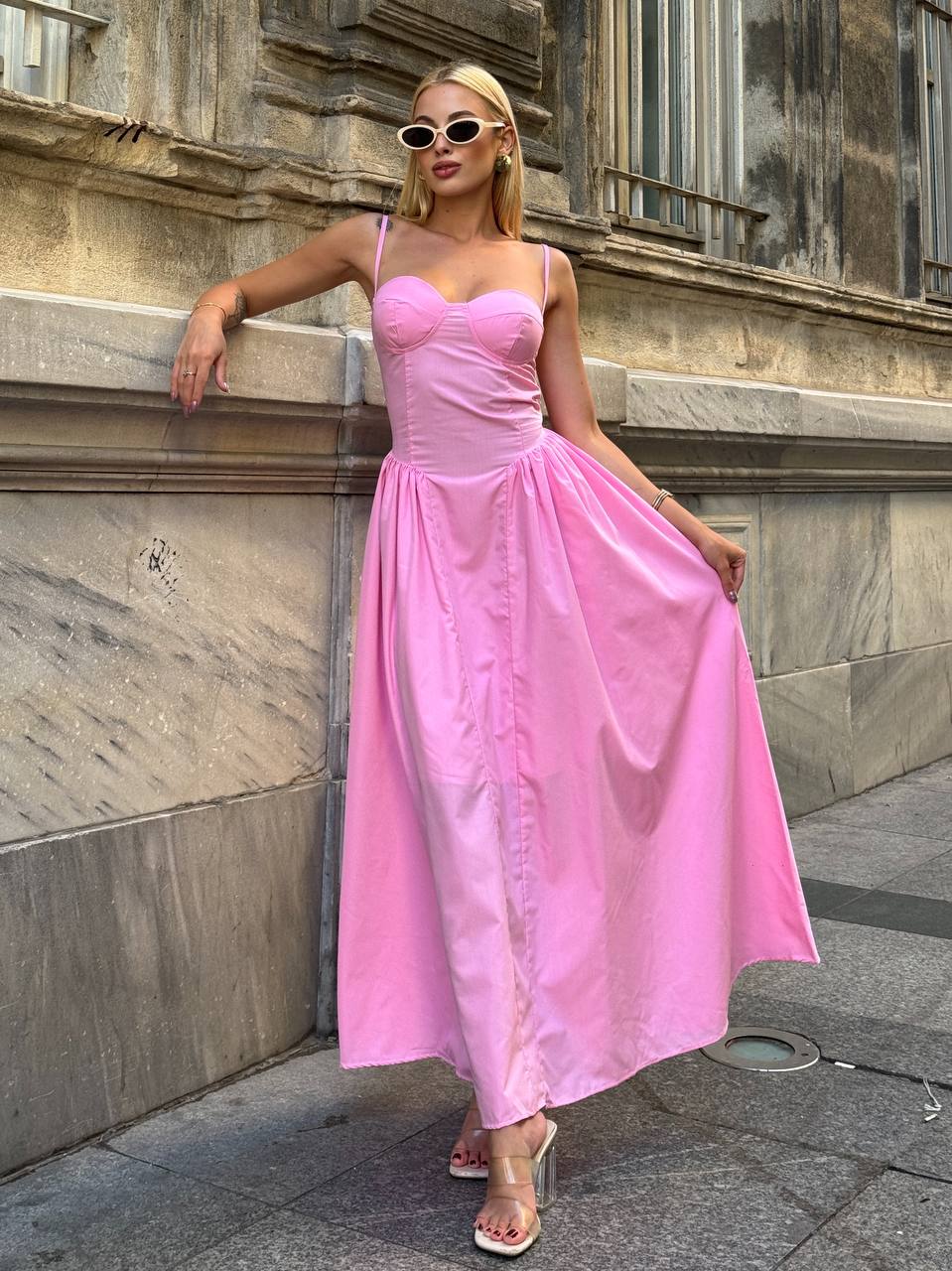 The Timeless Luxe Corset Maxi Dress – 1098