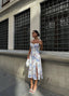 The Floral Charm Midi Dress – 1094