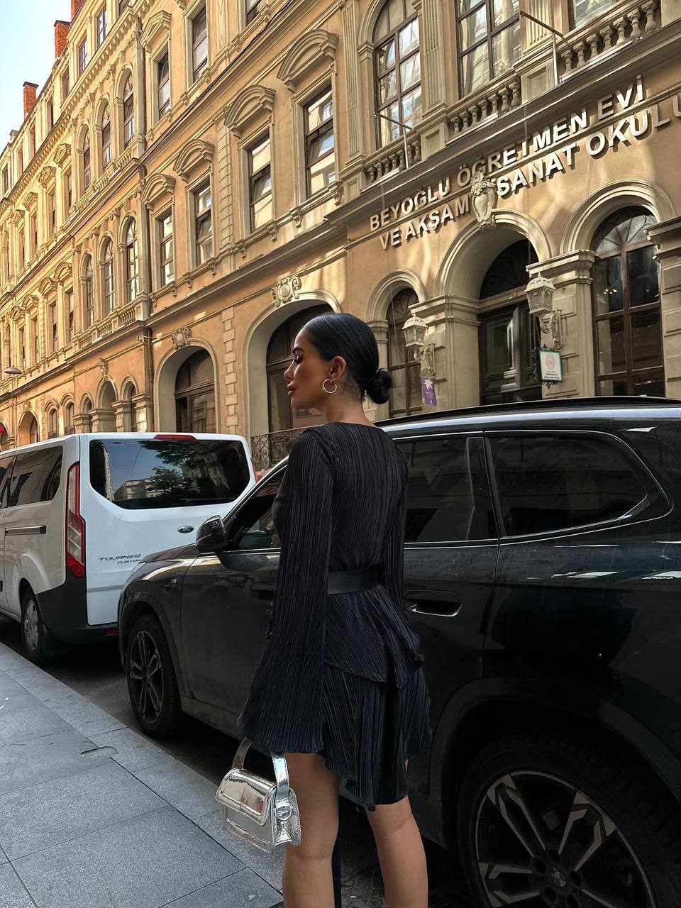 The Bella Pleated Mini Dress – 1006