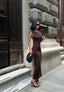 Sculpted Elegance Open-Back Maxi Dress - 1187