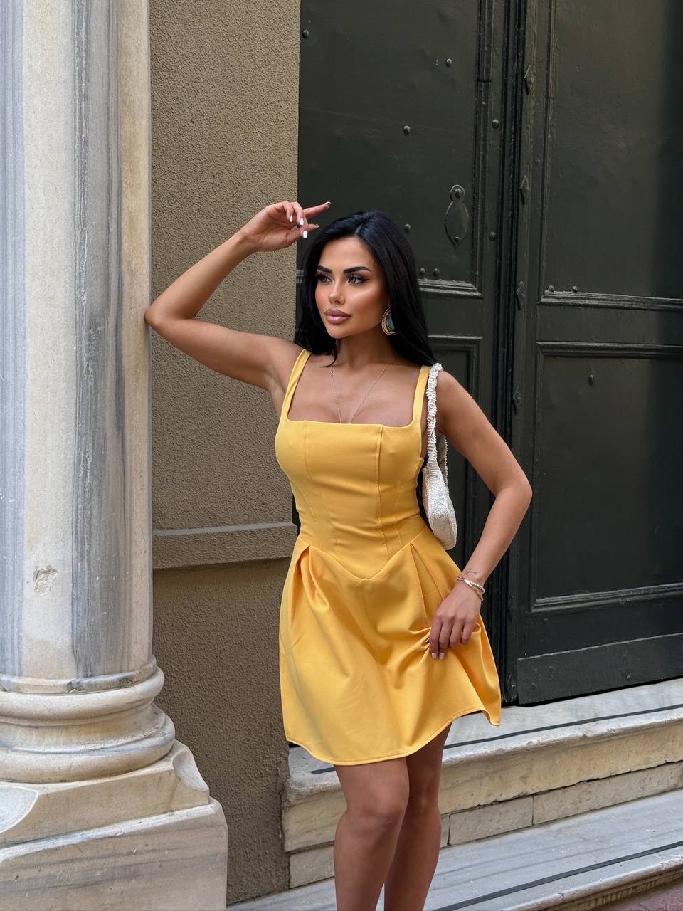 The Bella Curve Mini Dress Sleek & Sweet - 1215