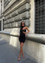 The Luxe Asymmetrical Sequin Mini Dress – 1088