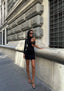 The Luxe Asymmetrical Sequin Mini Dress – 1088
