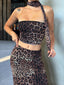 The Wild Elegance Leopard Print Set - 1084