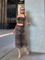 The Wild Elegance Leopard Print Set - 1084