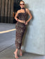 The Wild Elegance Leopard Print Set - 1084