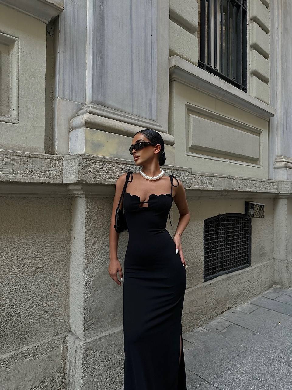 The Luxe Scallop Maxi Dress – 1083