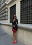 The Radiant Sequin Drape Mini Dress – 1080