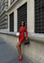 The Radiant Sequin Drape Mini Dress – 1080