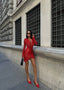 The Radiant Sequin Drape Mini Dress – 1080