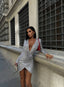 The Radiant Sequin Drape Mini Dress – 1080