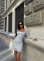 The Bella Flare Sleeve Mini Dress – 1079