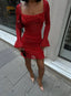 The Bella Flare Sleeve Mini Dress – 1079