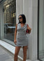 The Elegance Drape Mini Dress – 1078