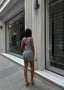 The Elegance Drape Mini Dress – 1078