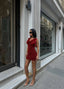 The Elegance Drape Mini Dress – 1078