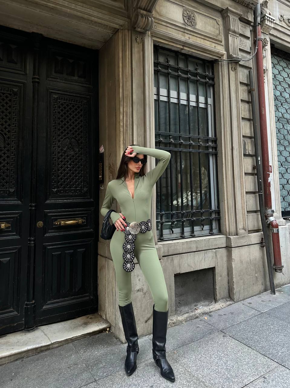 The Sleek Zip-Up Jumpsuit – 1074