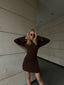 The Bella Ribbed Knit Mini Dress – 1070
