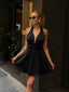 The Allure Satin Halter Mini Dress - 1018