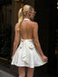 The Allure Satin Halter Mini Dress - 1018