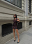 The Midnight Sequin Halter Dress – 1064