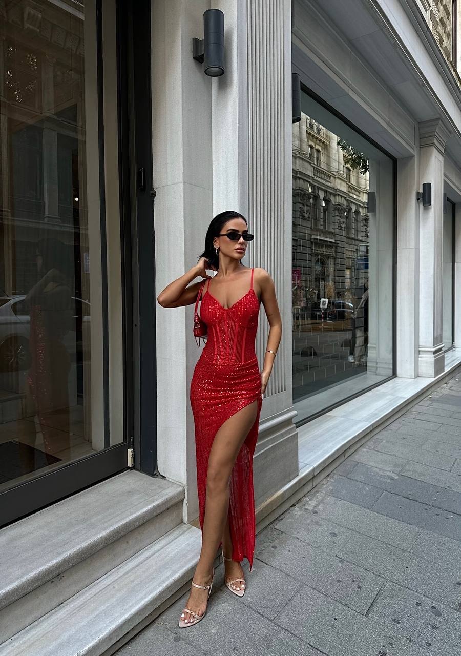 The Luxe Sequin Gown Maxi Dress - 1030