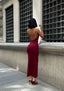 The Palermo Backless Maxi Dress Sultry Sophistication - 1182