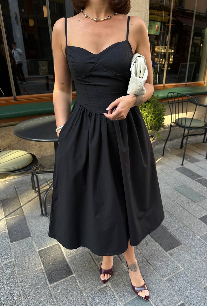 The Seraphina Sweetheart Corset Midi Dress - 1199