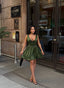 The Milan Ruched Corset Mini Dress - 1200
