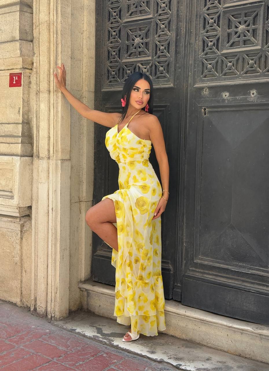 Sunset Muse Crochet Bodycon Dress - 1225