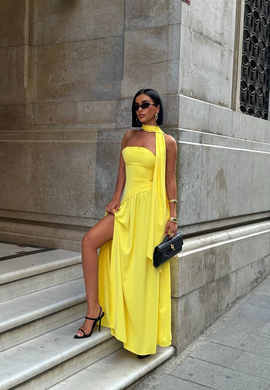 The Radiance One-Shoulder Maxi Dress - 1238