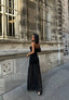 The Midnight Sheer Strapless Gown – 1060