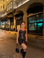 Midnight Glitter Sequin Mini Dress – 1059