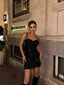 Midnight Glitter Sequin Mini Dress – 1059
